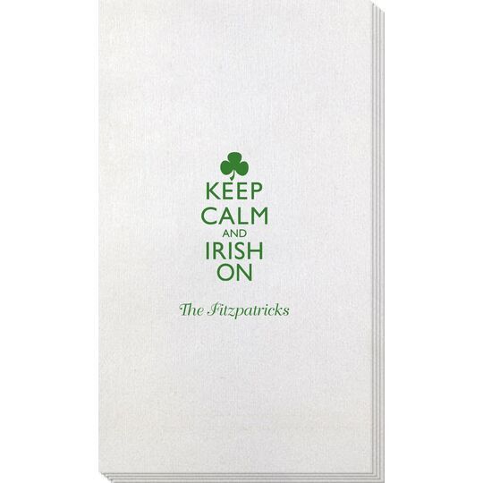 Keep Calm and Irish On Bamboo Luxe Guest Towels